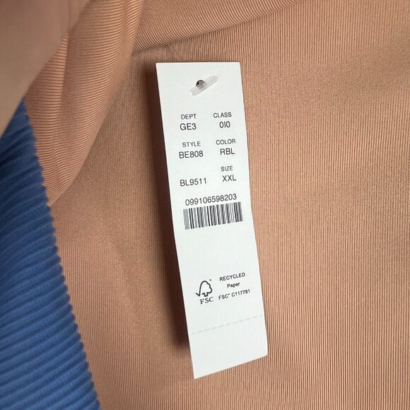 NWT J. Crew Ribbed High-Rise Cheeky Bikini Bottom Blue Size XXL NEW - Picture 6 of 11